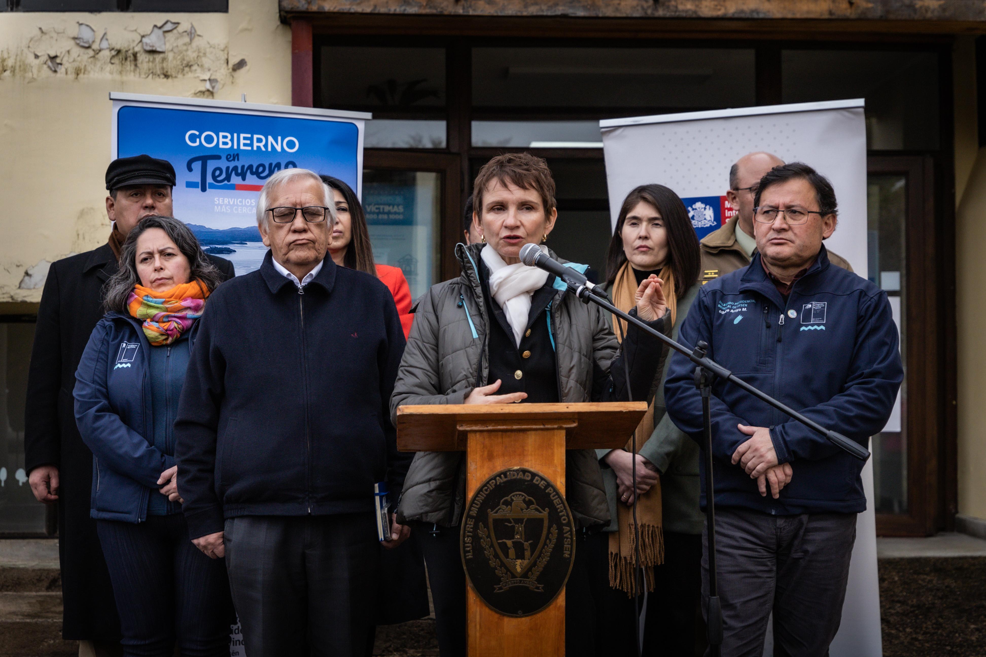 Ministra Tohá encabezó gabinete pro seguridad en Aysén