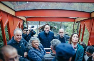 Ministros Montes y Elizalde encabezan celebración del centenario del funicular de Parquemet